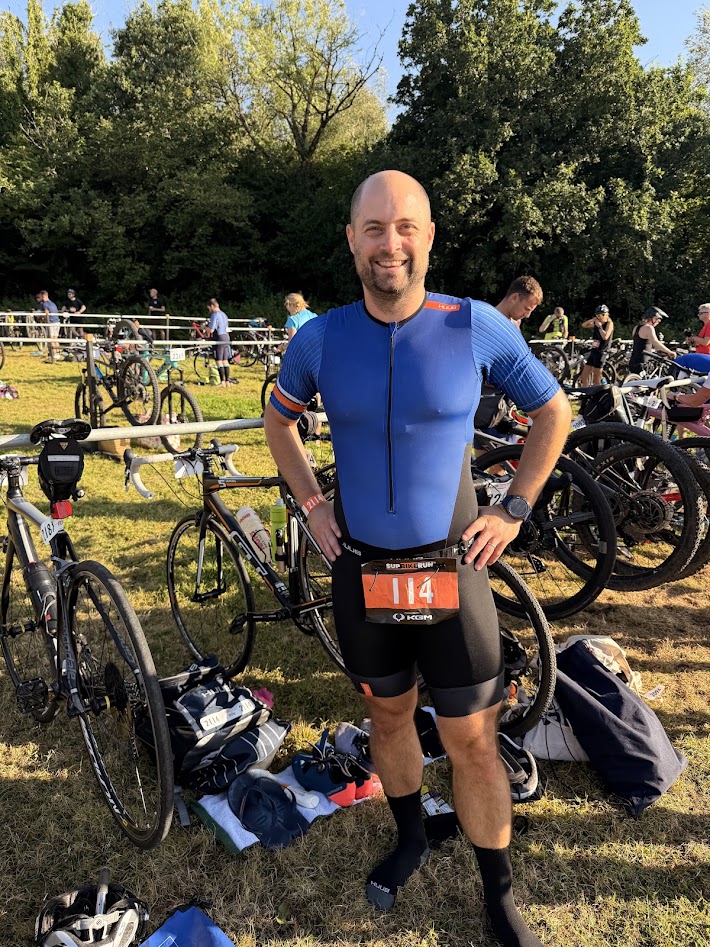 Bike prepared and ready before the SUP Bike Run event in Devon