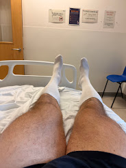 Hospital anti-embolism stockings worn during the admission