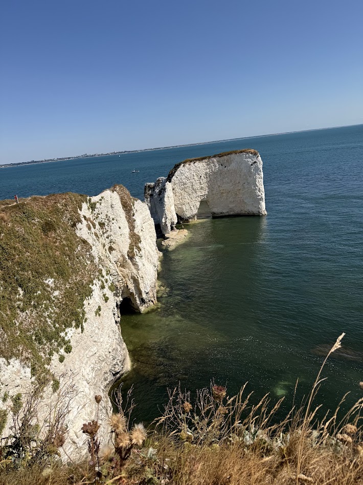 Recovery walk at Old Harry Rocks after leaving hospital